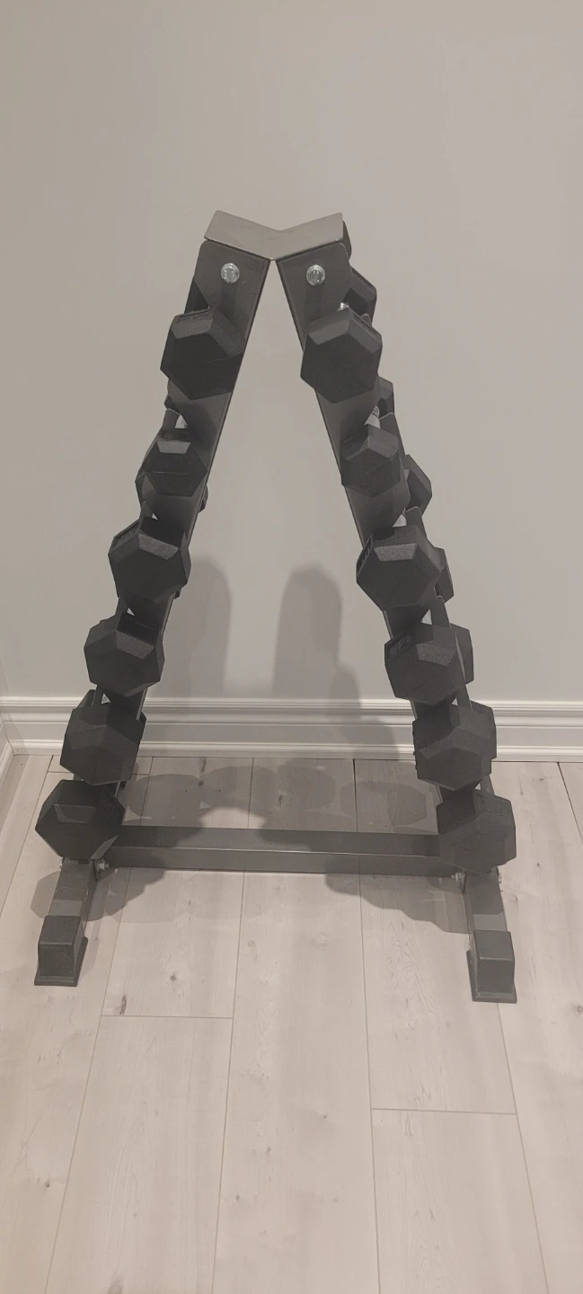 Hex Dumbbell Set with Rack