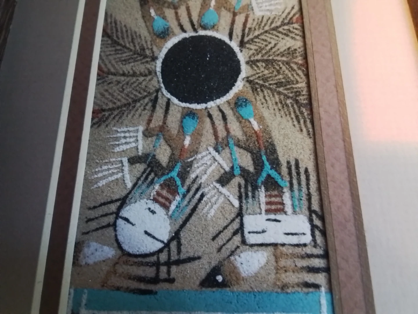 Navajo Sandpainting by Norman Simms with COA - photo 5