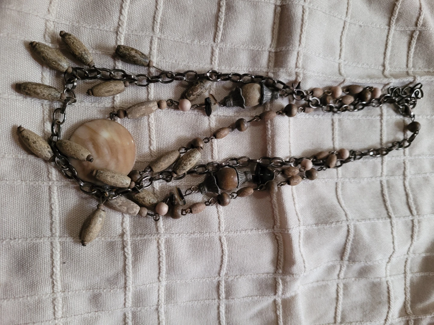 Beaded Necklace with Natural Elements - photo 3