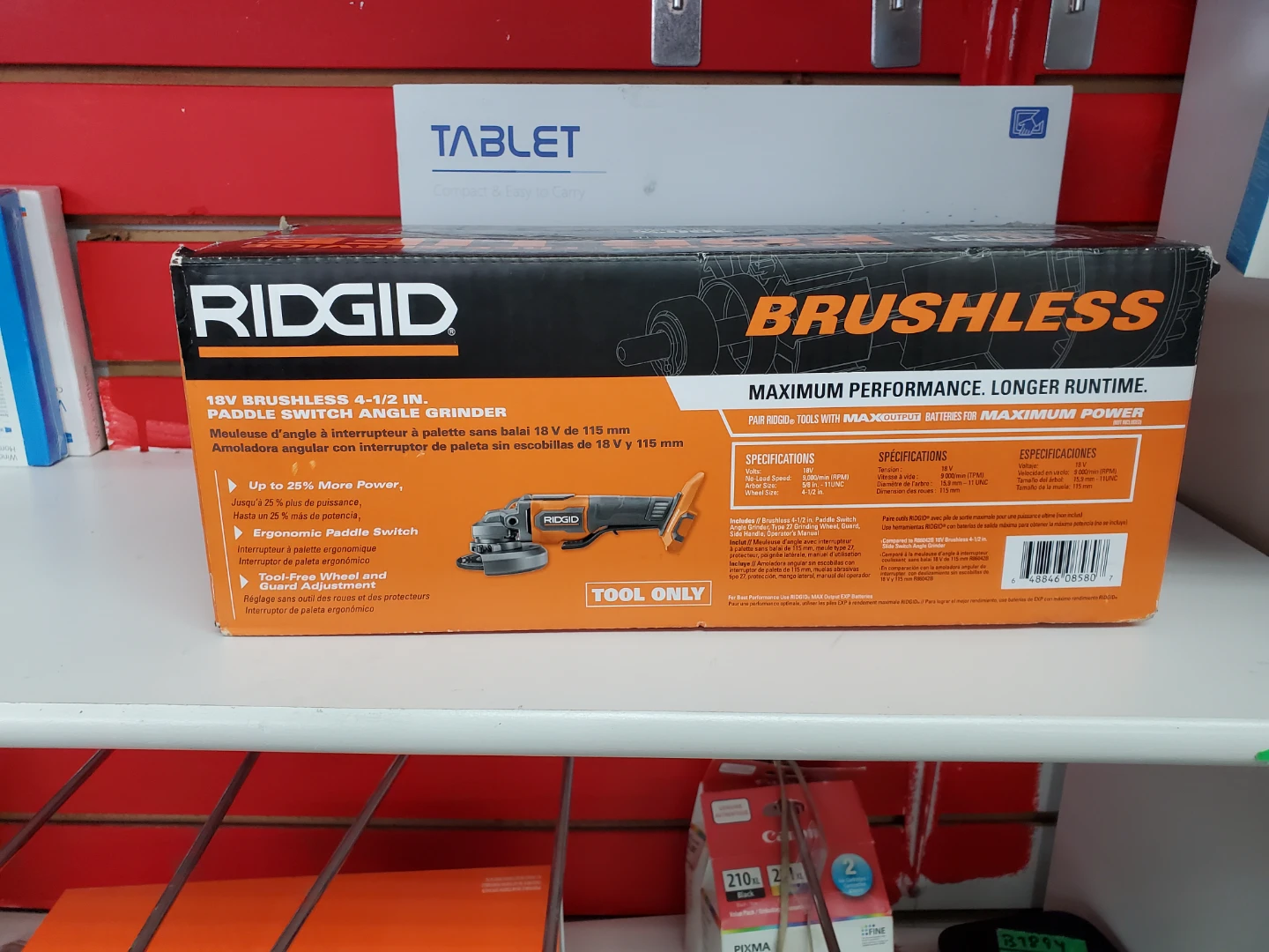 RIDGID 18V Brushless Cordless 4-1/2 in. - photo 3