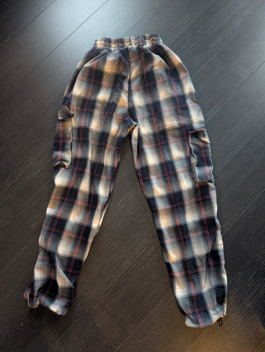 Plaid Cargo Joggers Pants - photo 2