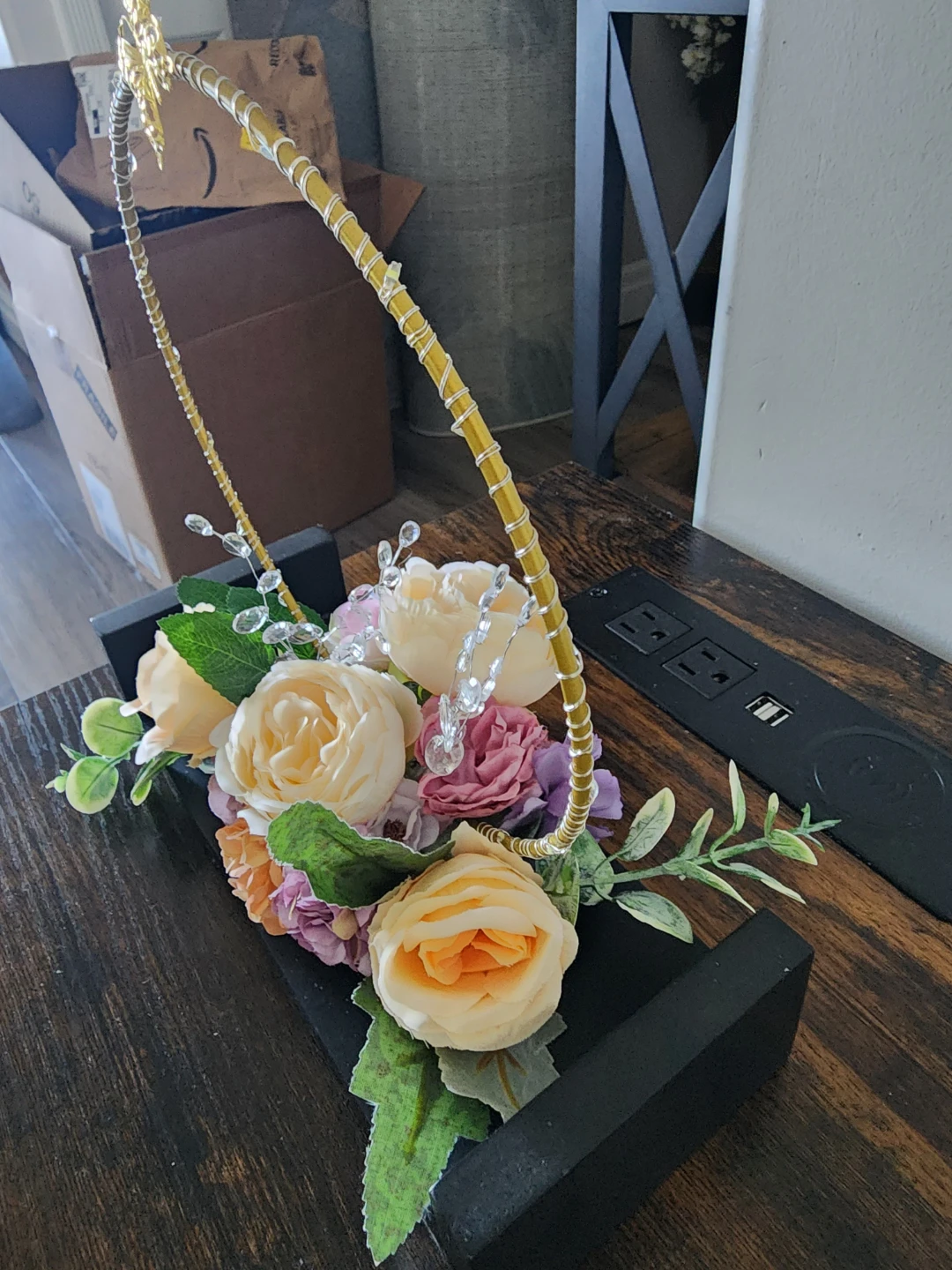 Artificial Flower Arrangement with Lights - photo 2