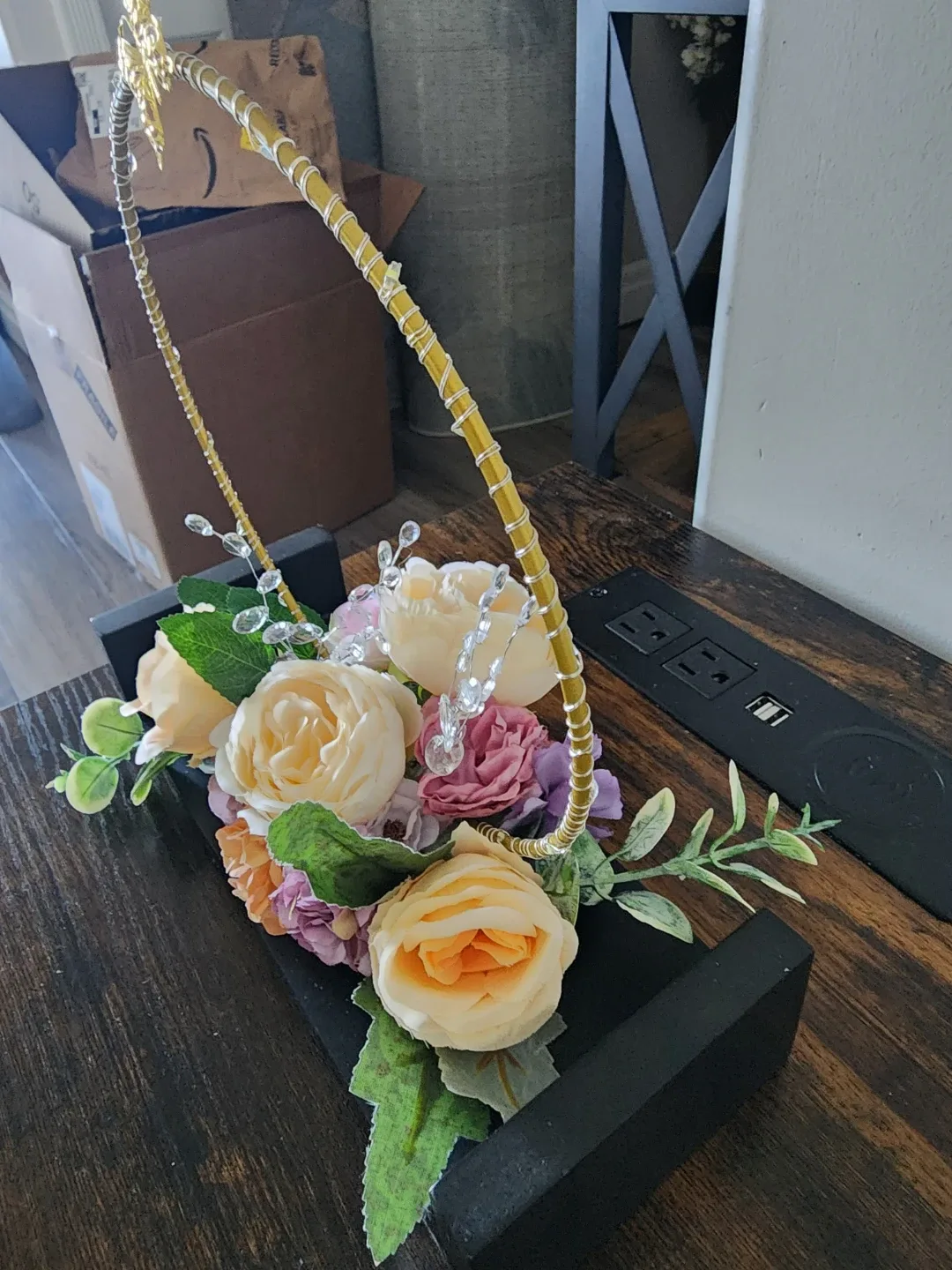 Artificial Flower Arrangement with Lights - photo 2