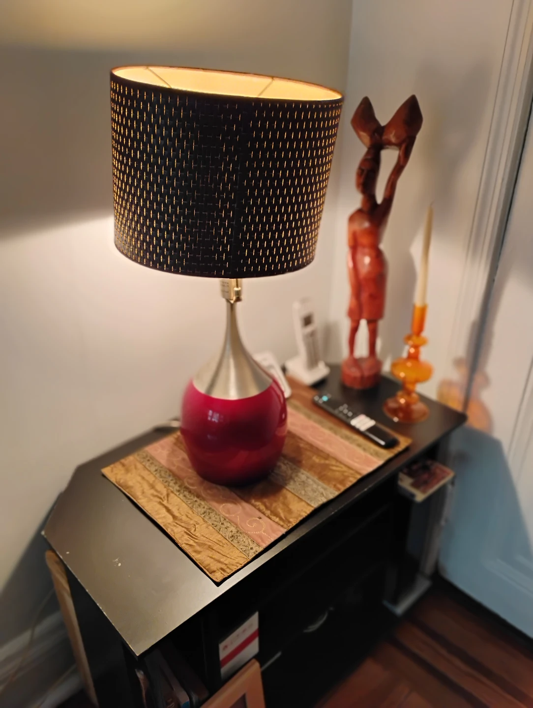 Table Lamp with Drum Shade