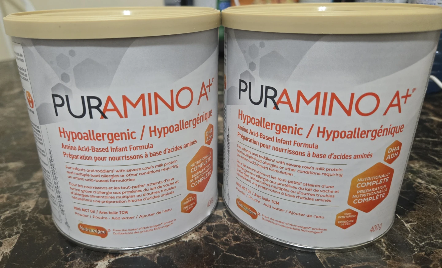 Two Cans of Puramino A+ Formula 400g