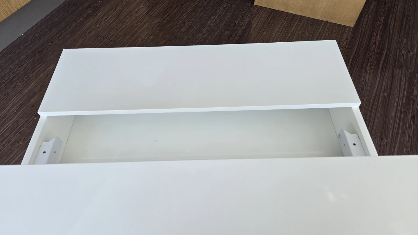 White Lift-Top Coffee Table with Storage - photo 5
