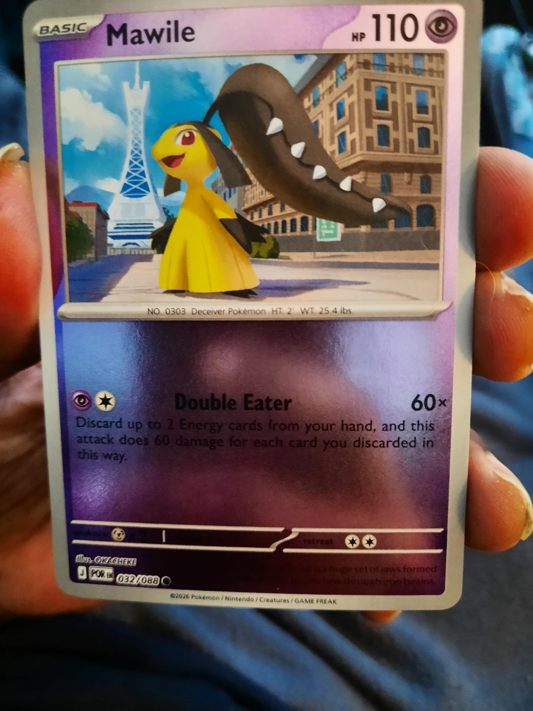 Pokemon Mawile Trading Card 032/088