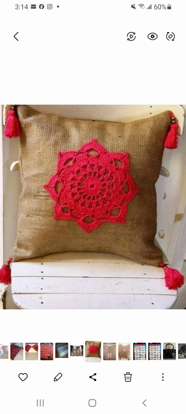 Handmade Crochet Accent Pillow Covers