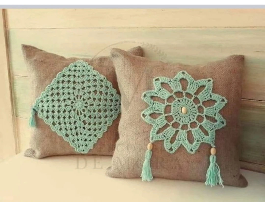 Handmade Crochet Accent Pillow Covers - photo 3