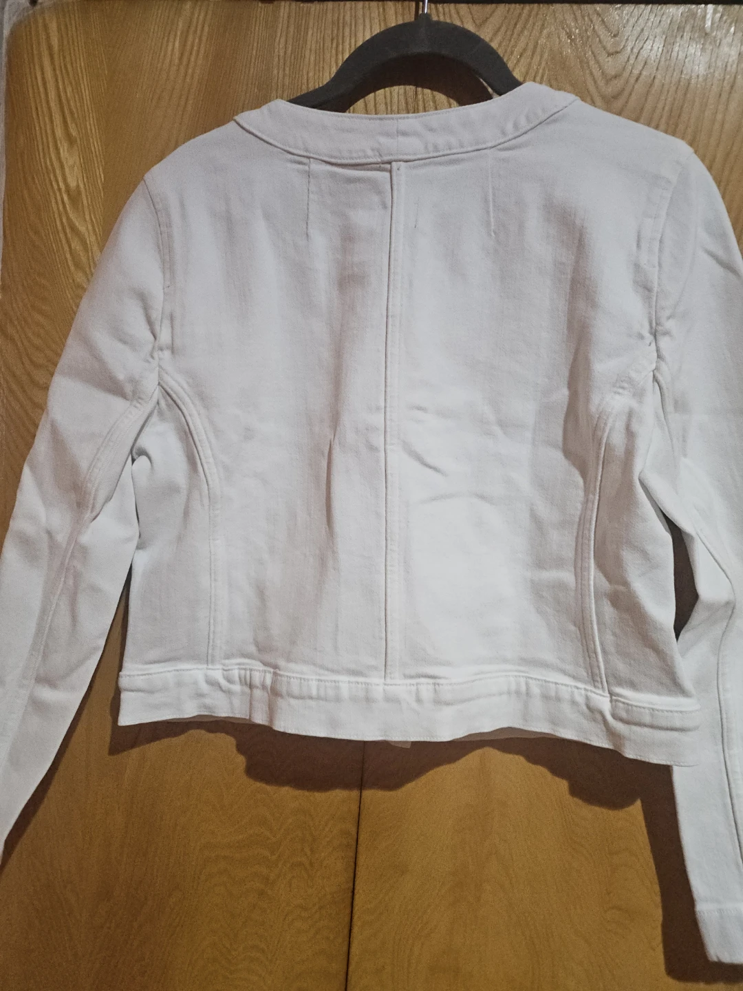 J.Crew White Cropped Jacket with Gold Buttons Size 6P - photo 5