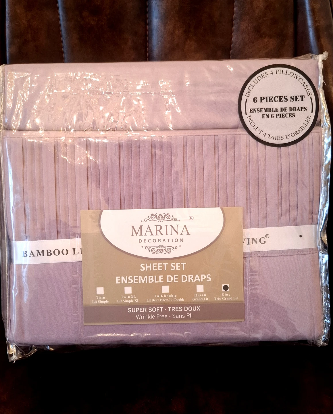 Marina Decoration Sheet Set - King Size - Lavender - photo 2
