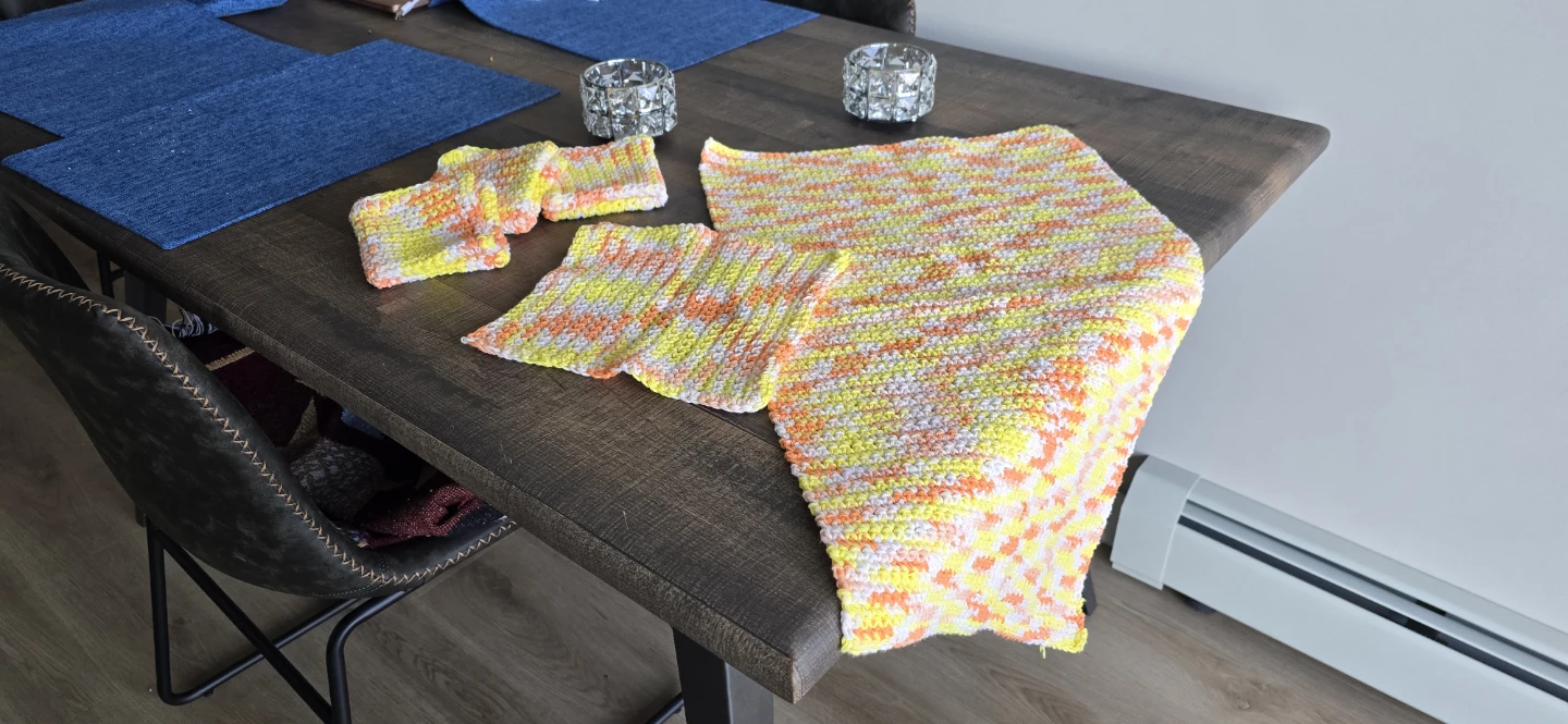 Handmade Crochet dish towel and Dishcloth Set - photo 4