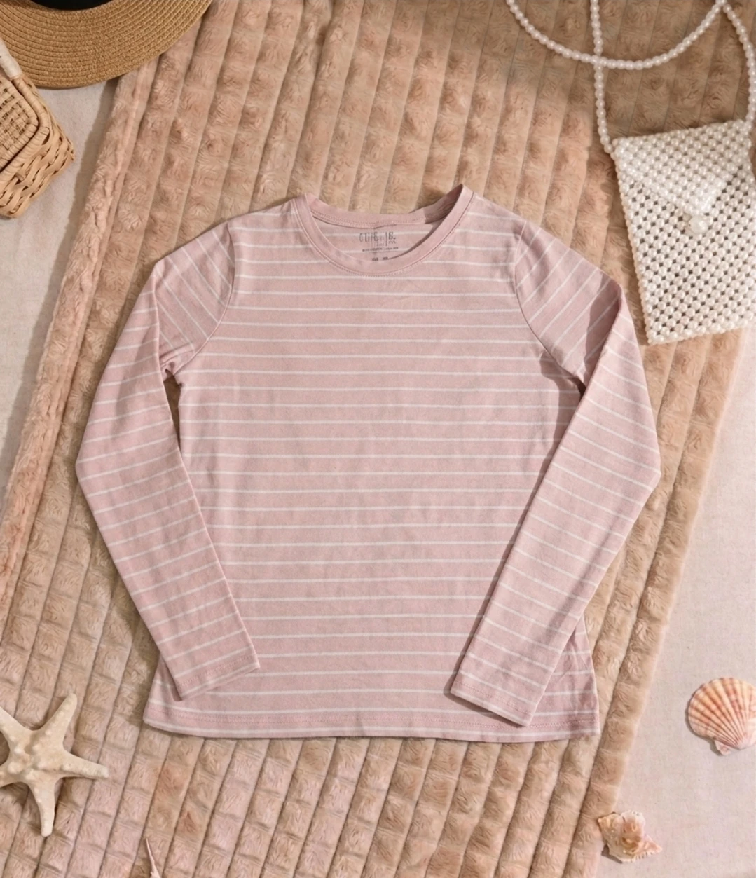 Time and Tru Striped Long Sleeve Shirt Size S