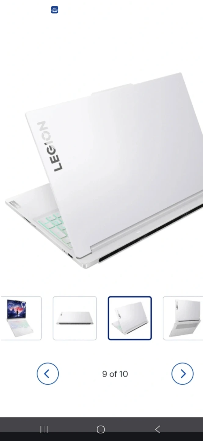 Lenovo Legion 7i Gen 9 Intel Laptop 16" Glacial White