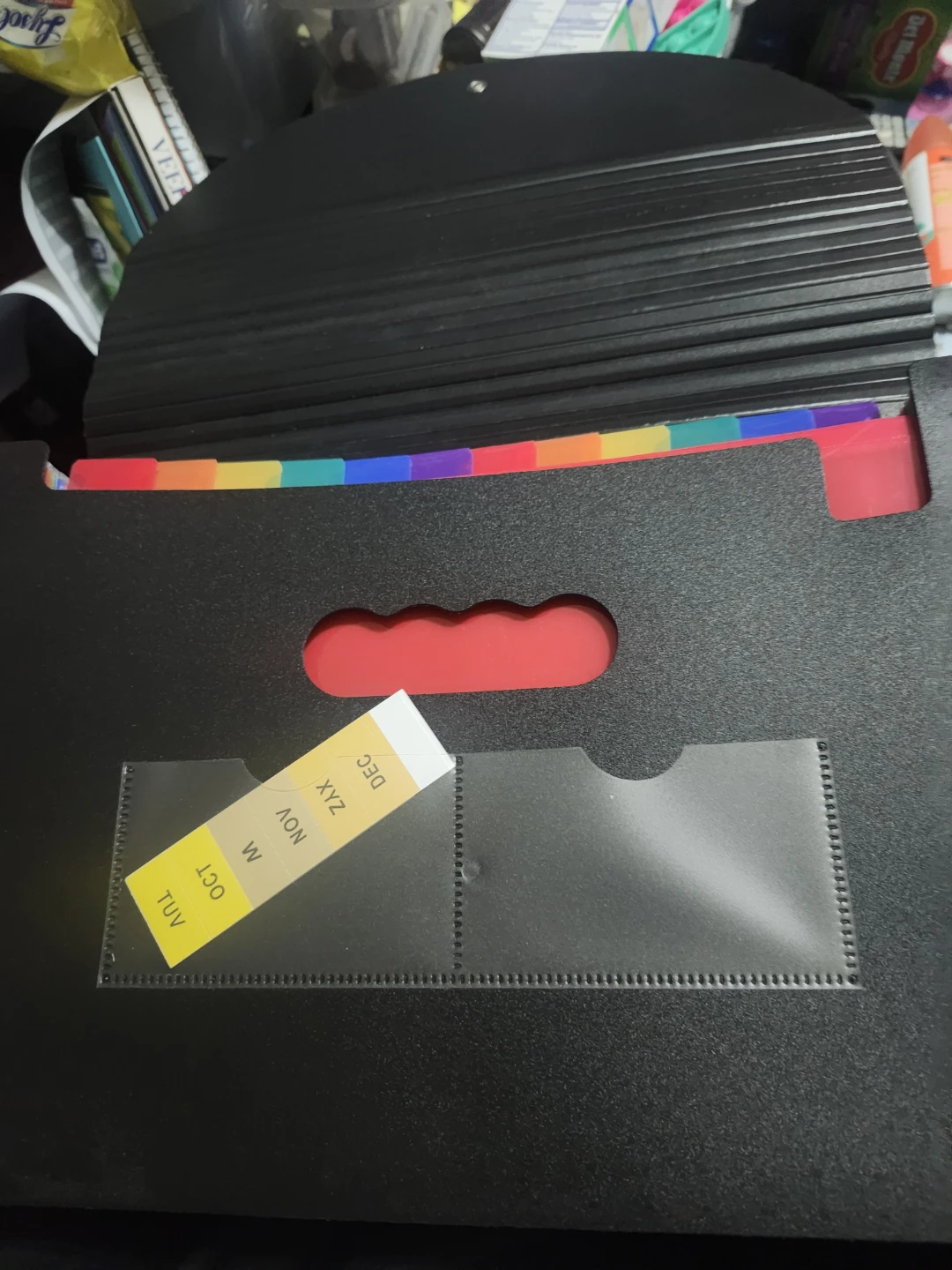 Black Accordion File Folder Organizer - photo 2