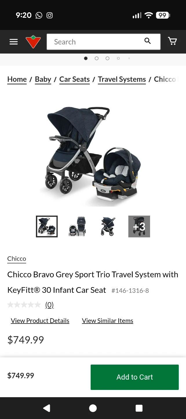 Chicco Bravo Travel System