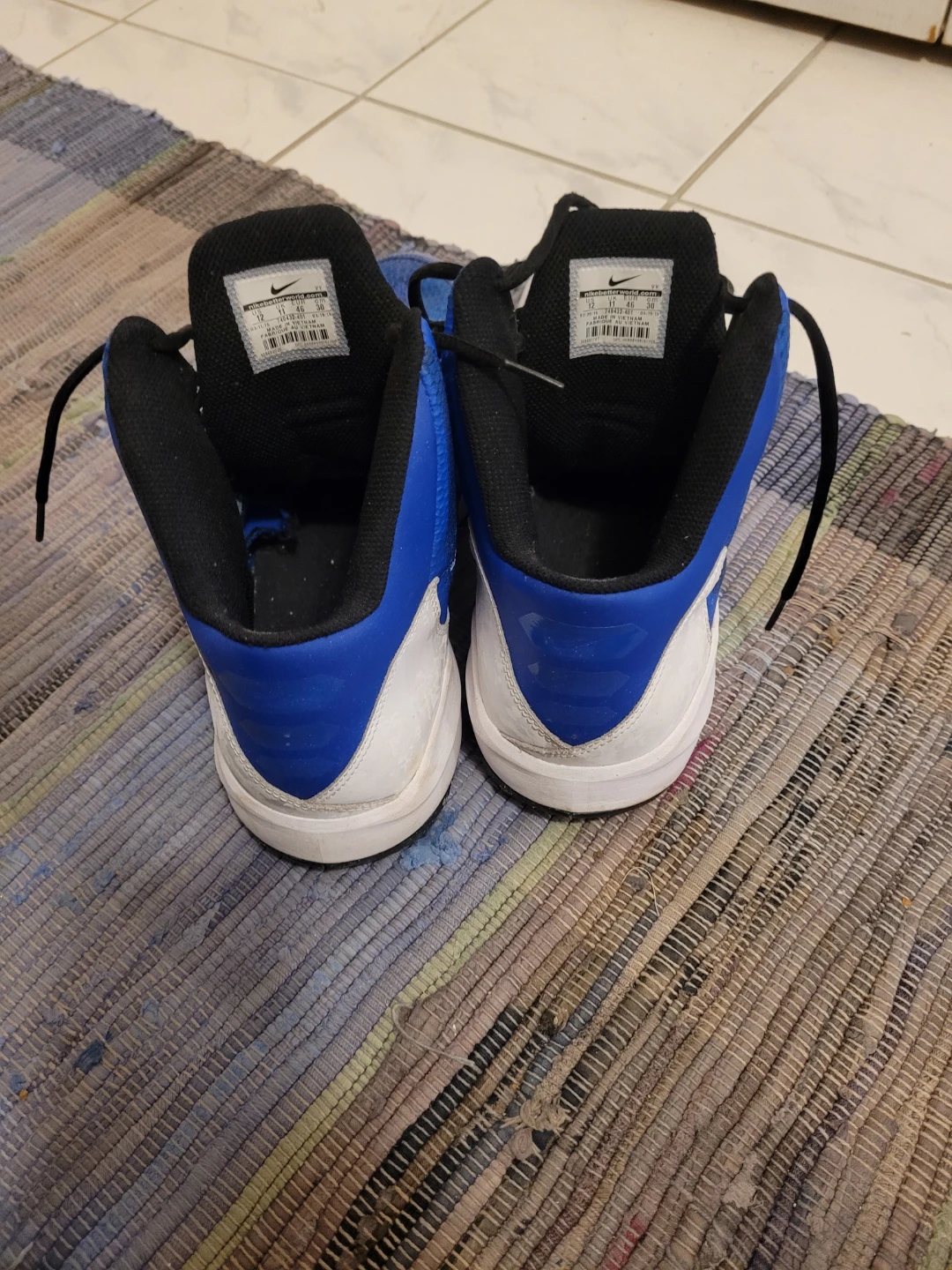 Nike Men's Basketball Shoes Blue Size 12 - photo 2