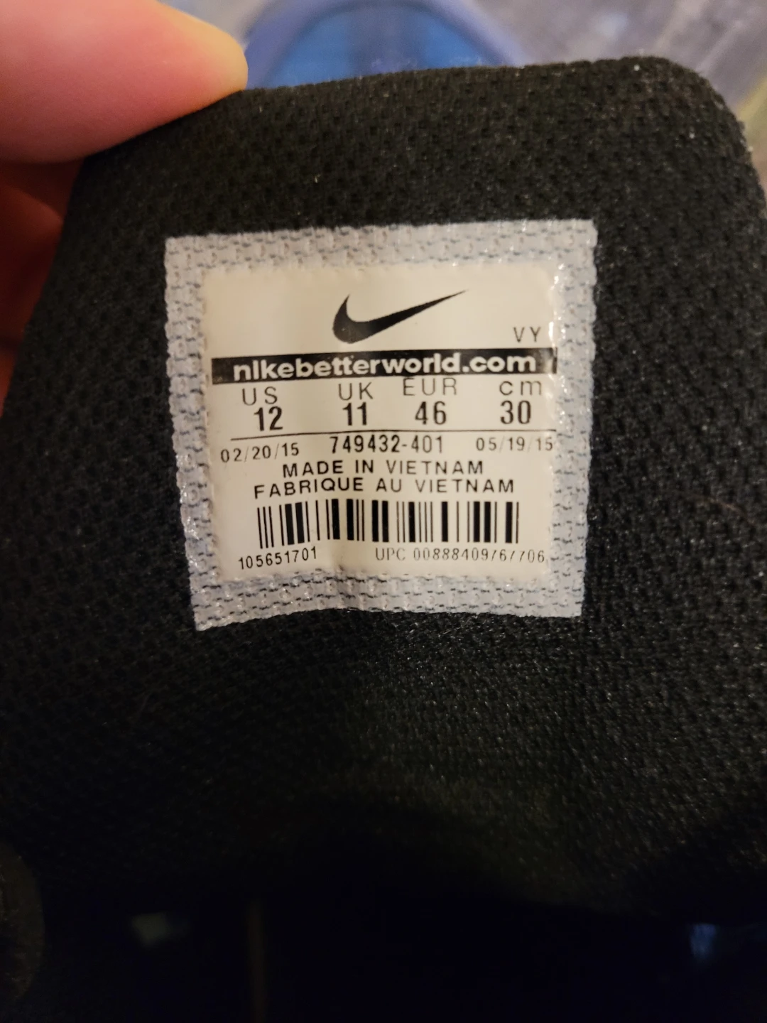 Nike Men's Basketball Shoes Blue Size 12 - photo 4