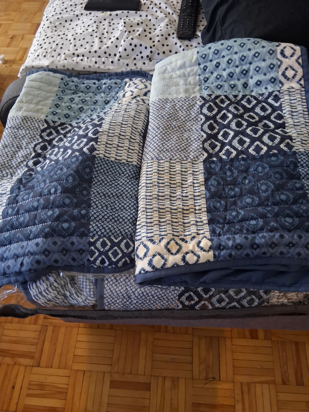 Blue Patchwork Quilt