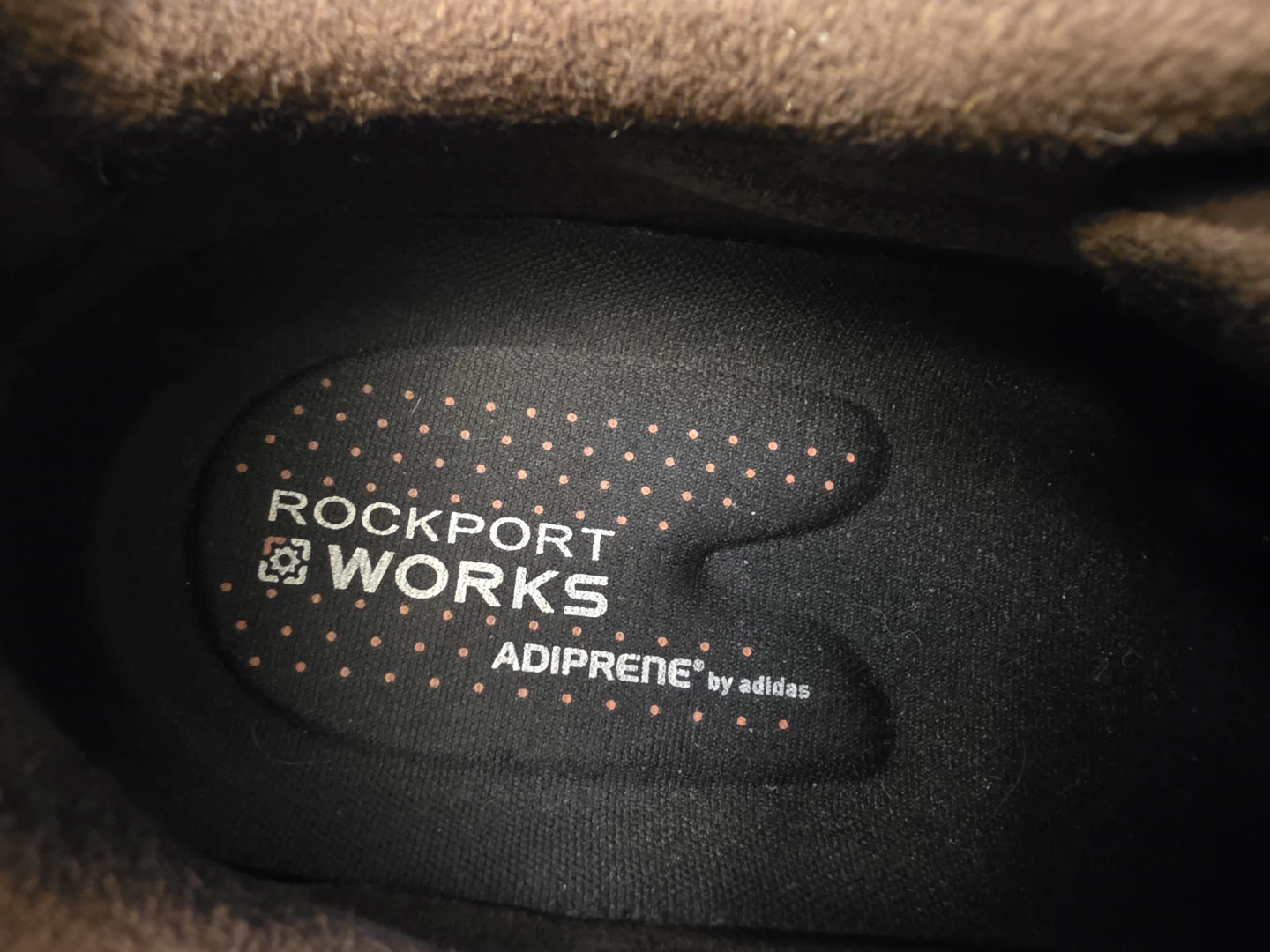 Rockport Works Men's Brown Leather Composite Toe Work Shoes 10 W - photo 5