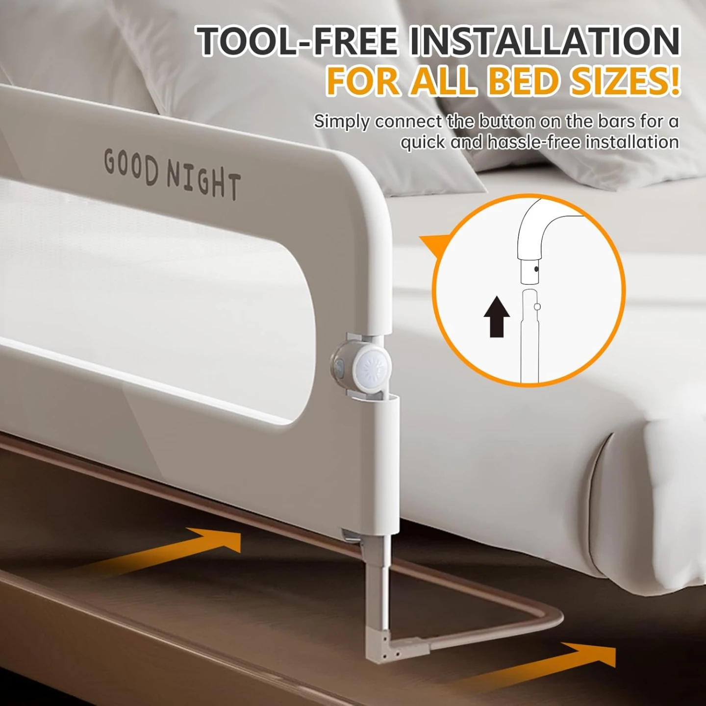 Toddler Bed Rails for Crib | Foldable Bed Rail for Toddlers - photo 3