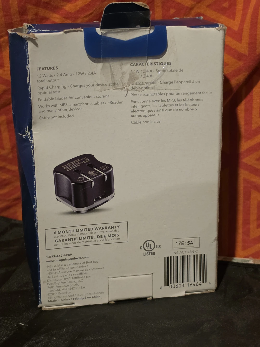 Insignia Universal USB Wall Charger - 12W - photo 3