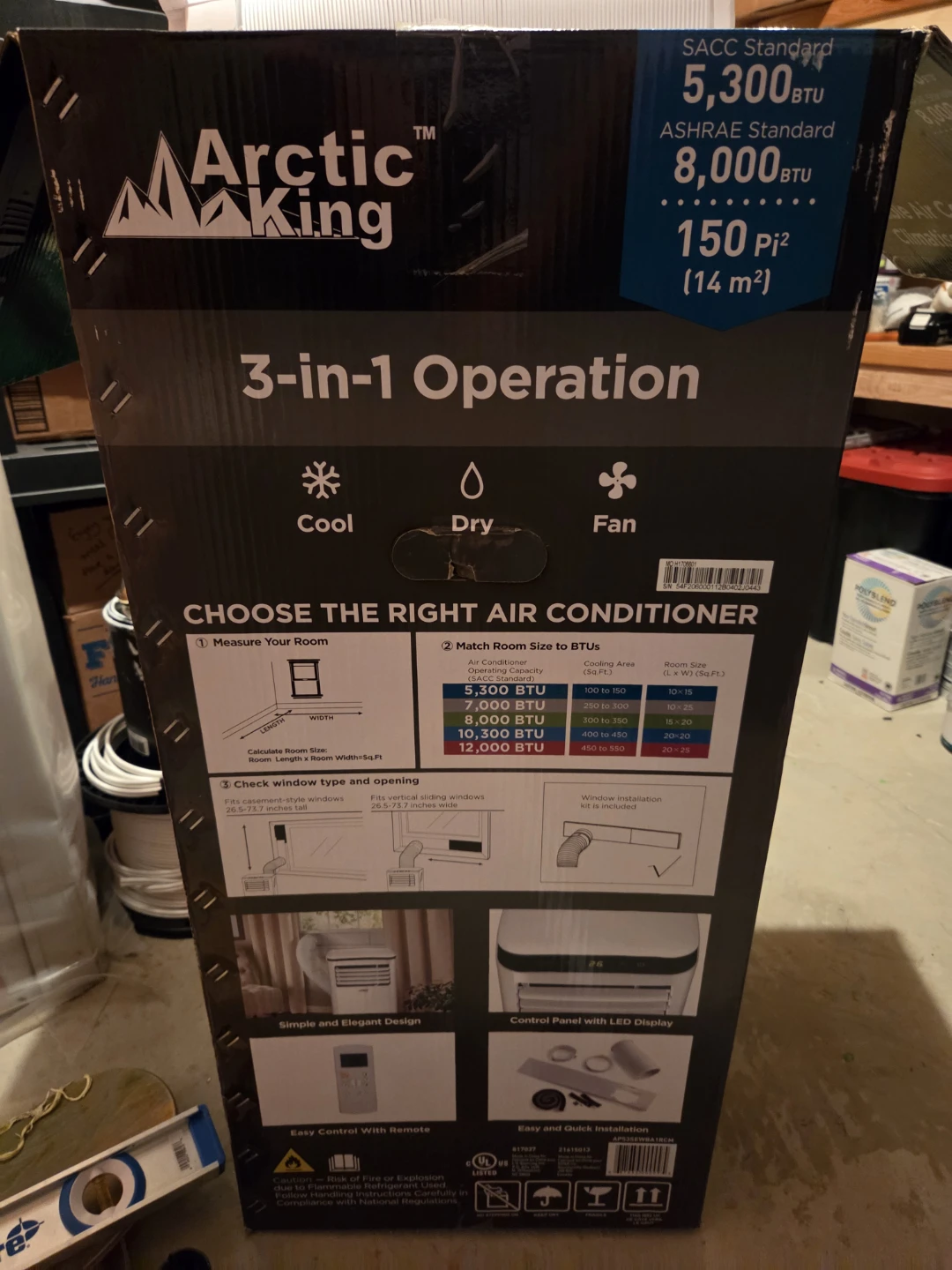 Arctic King Portable Air Conditioner 8000 BTU - photo 2