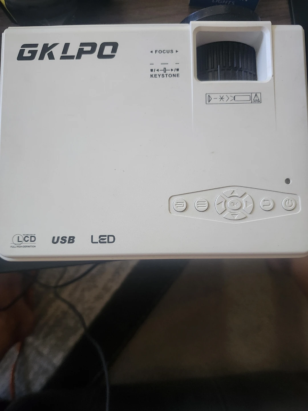 GKLPO Projector with USB and HDMI