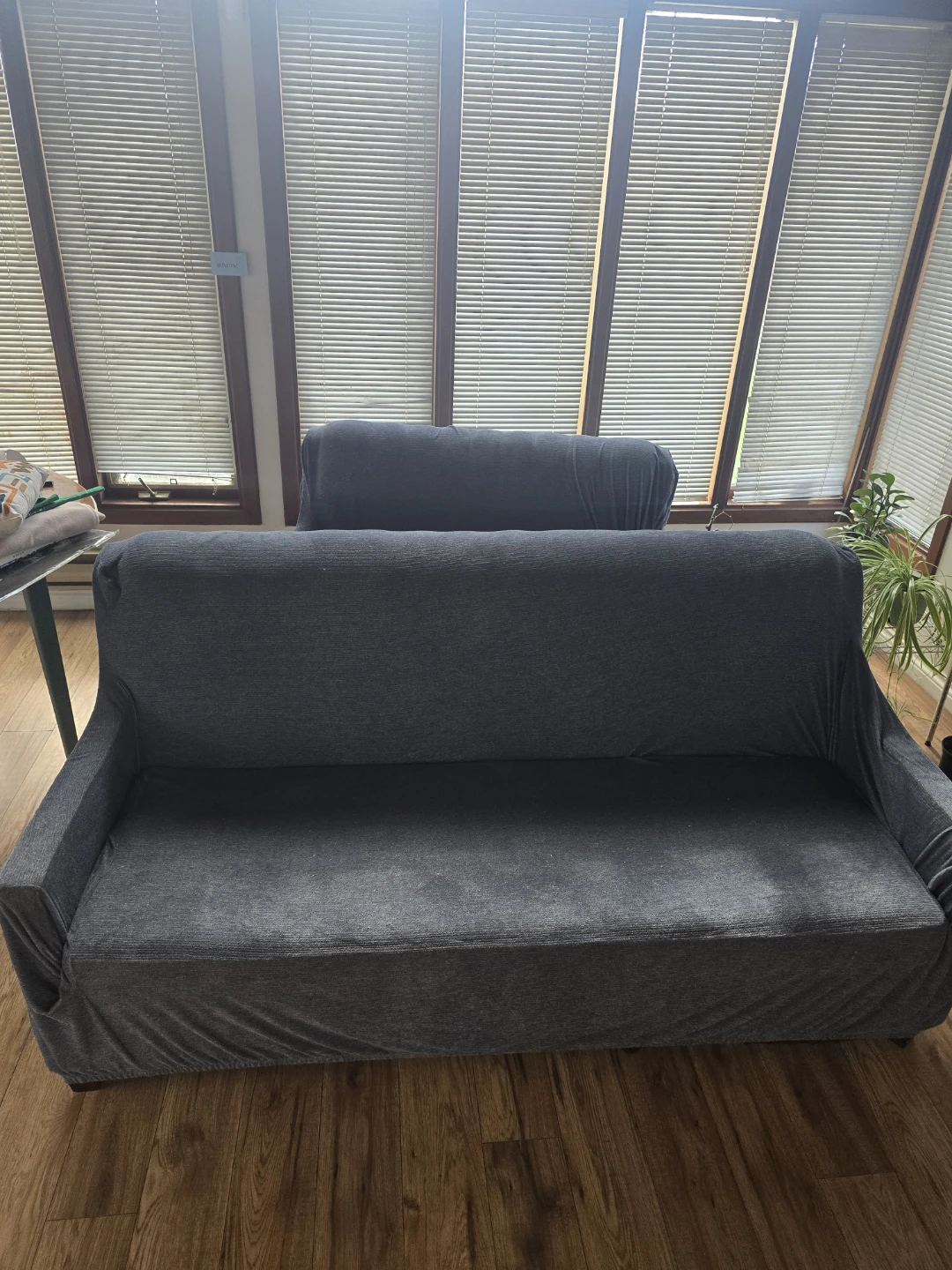 Sofa Cover - Dark Grey Fabric - photo 2