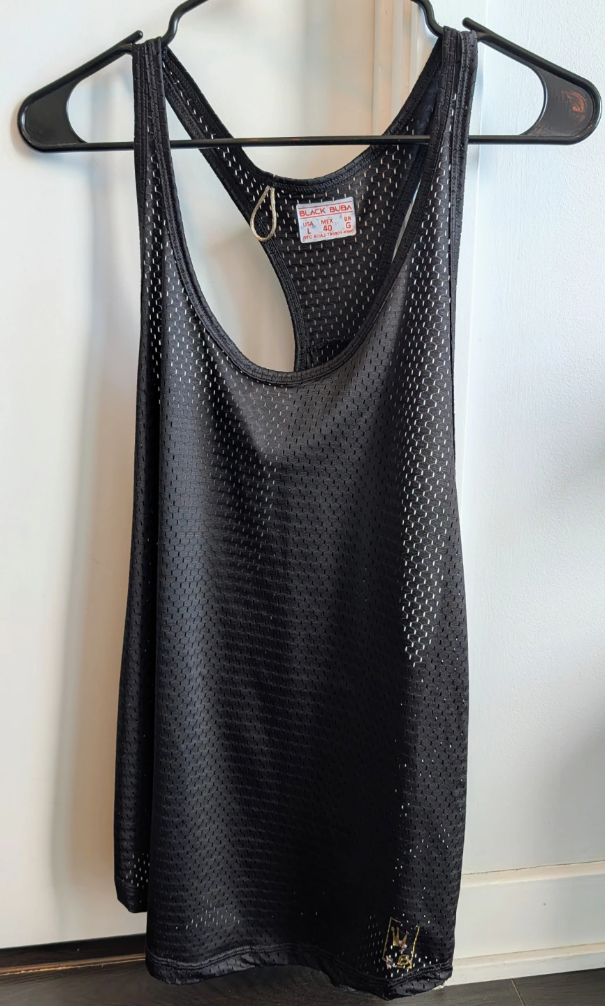 Black Buba Mesh Tank Top