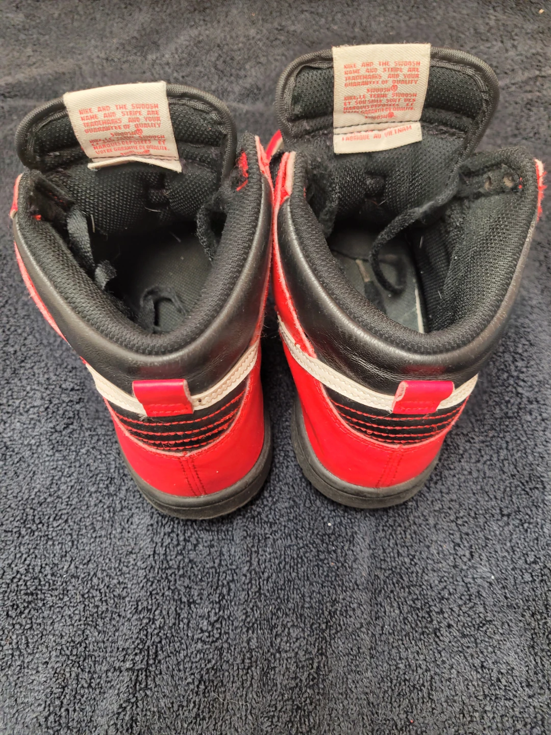 Nike Dunk High Red Black White Sneakers - photo 3
