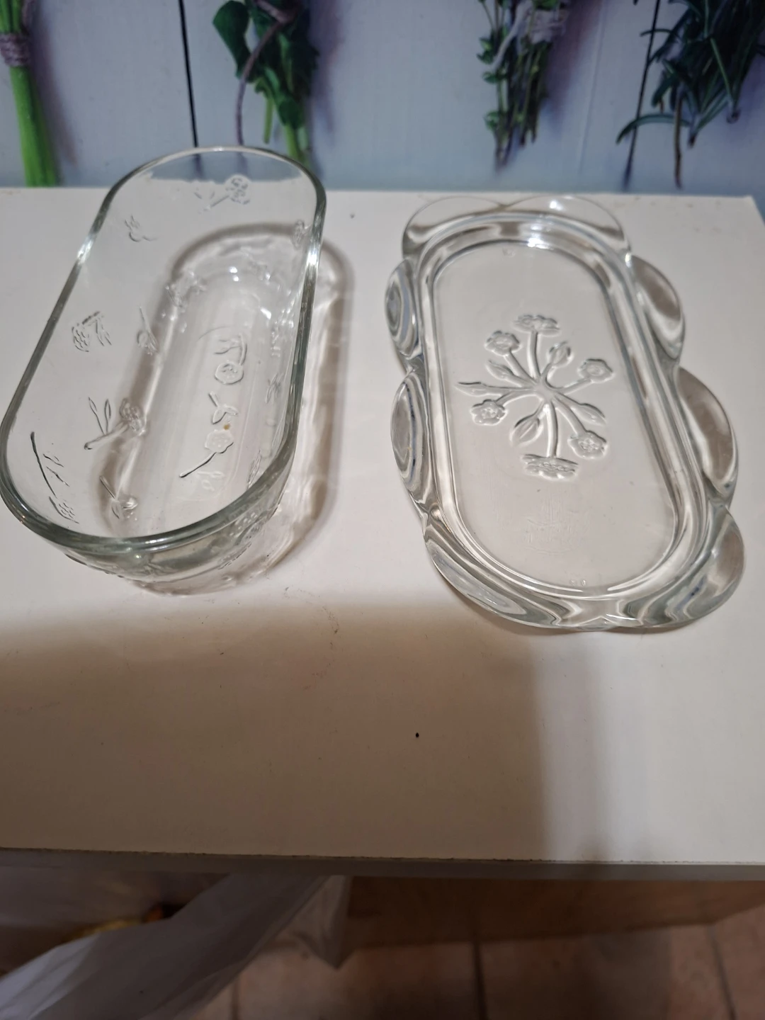 Glass Butter Dish with Lid - photo 3
