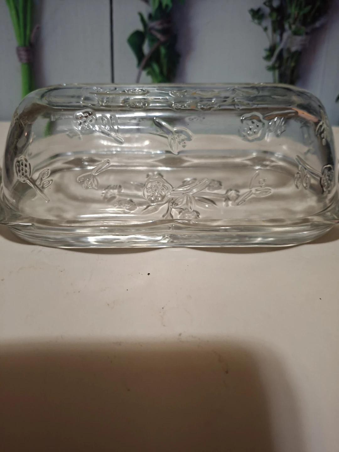 Glass Butter Dish with Lid - photo 4