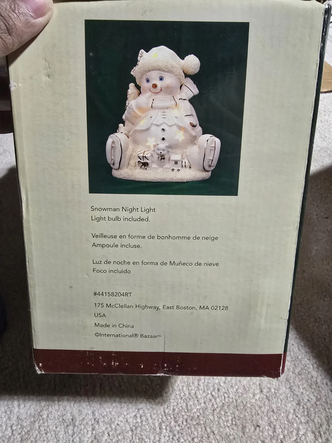 International Bazaar Snowman Night Light - photo 2