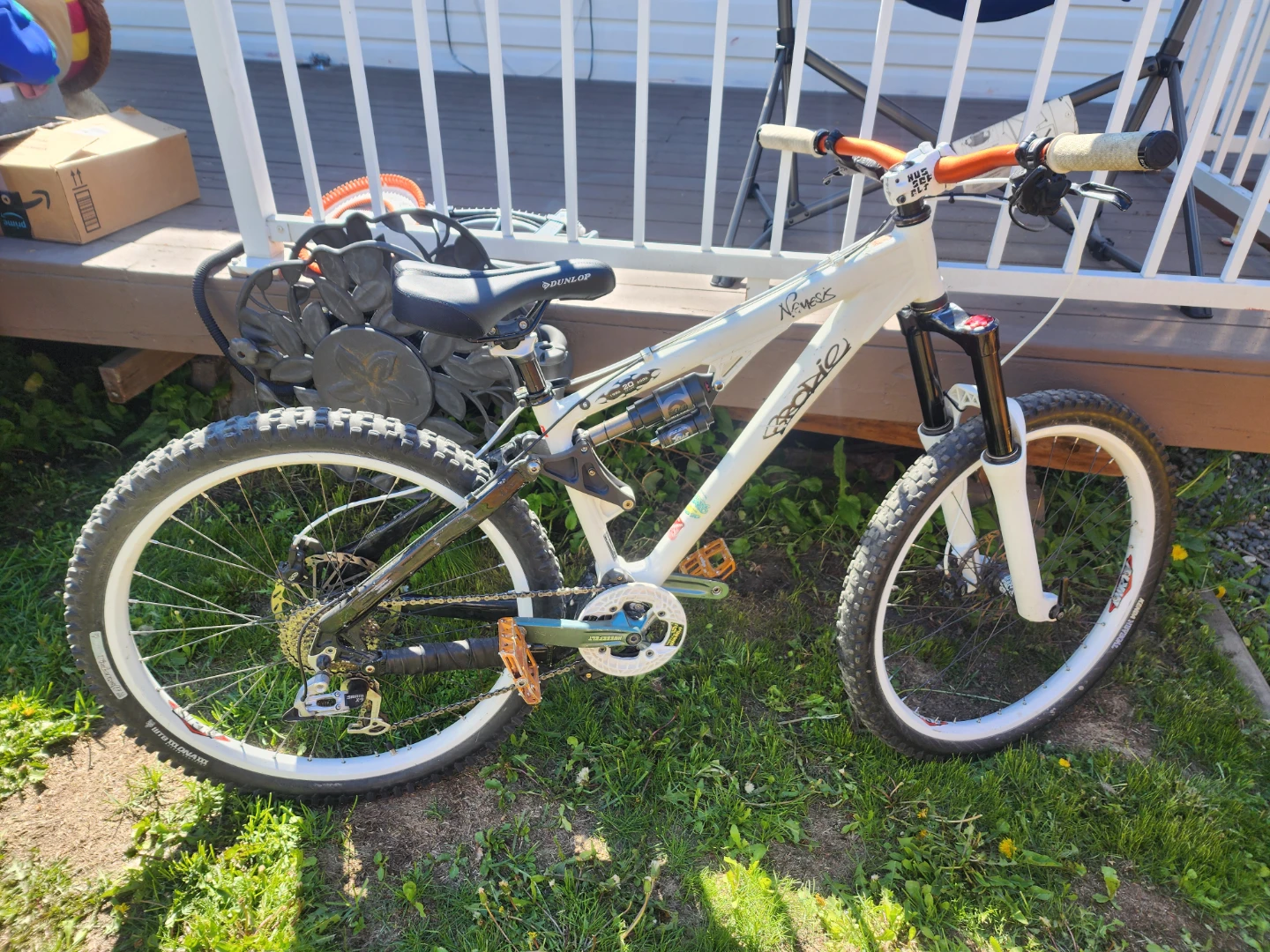 Brodie Nemesis full suspension mountain bike.