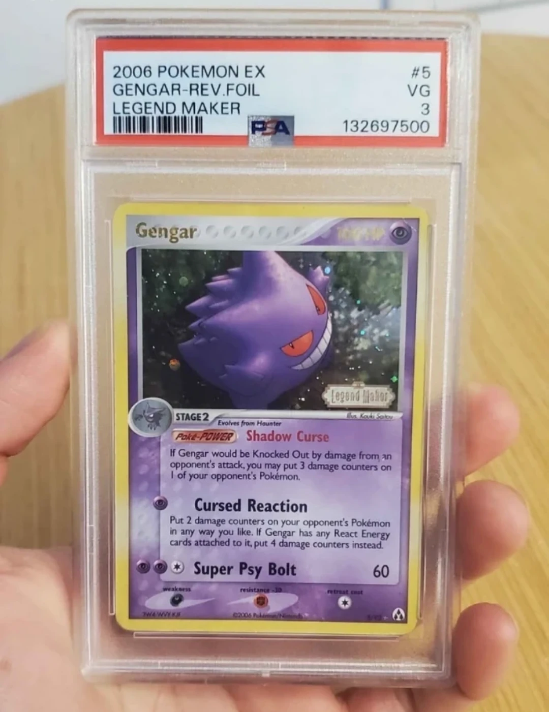 Gengar #5 Reverse Holo - Legend Maker PSA 3