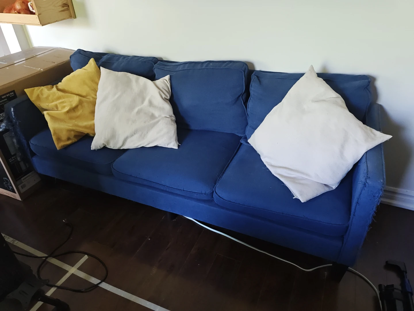Velvet Throw Pillow - Mustard Yellow - photo 2