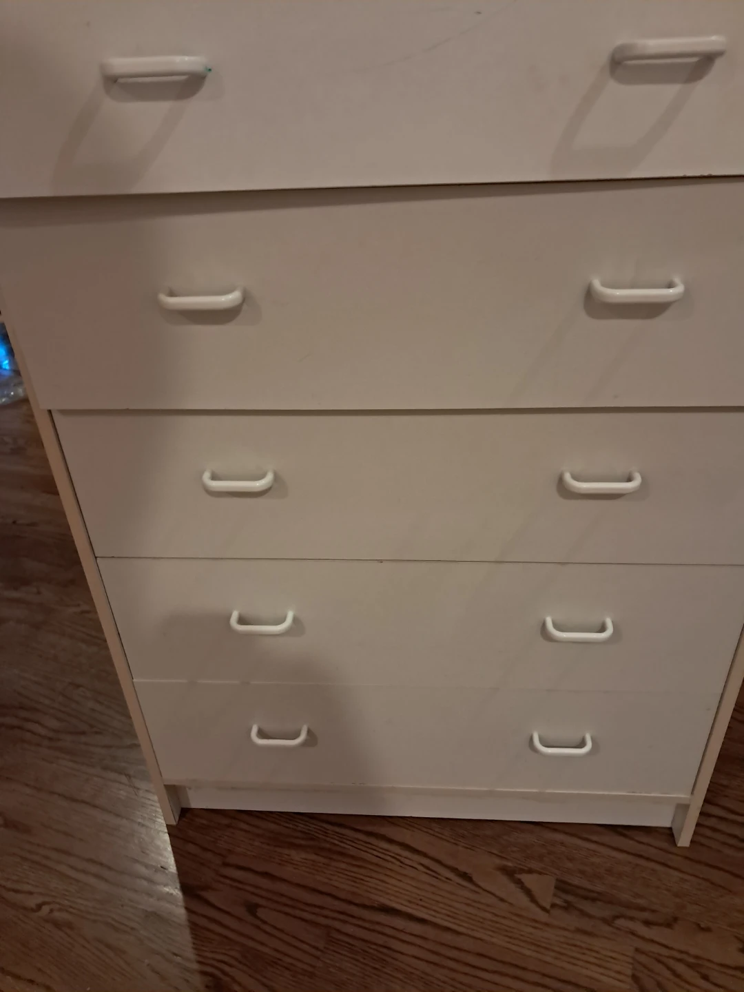 White 5-Drawer Dresser