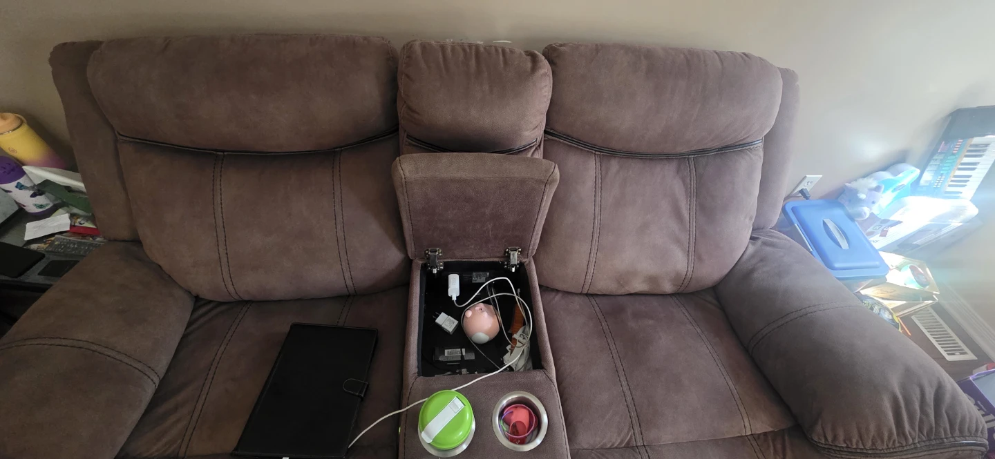Brown 3-Seater Recliner Sofa - photo 4
