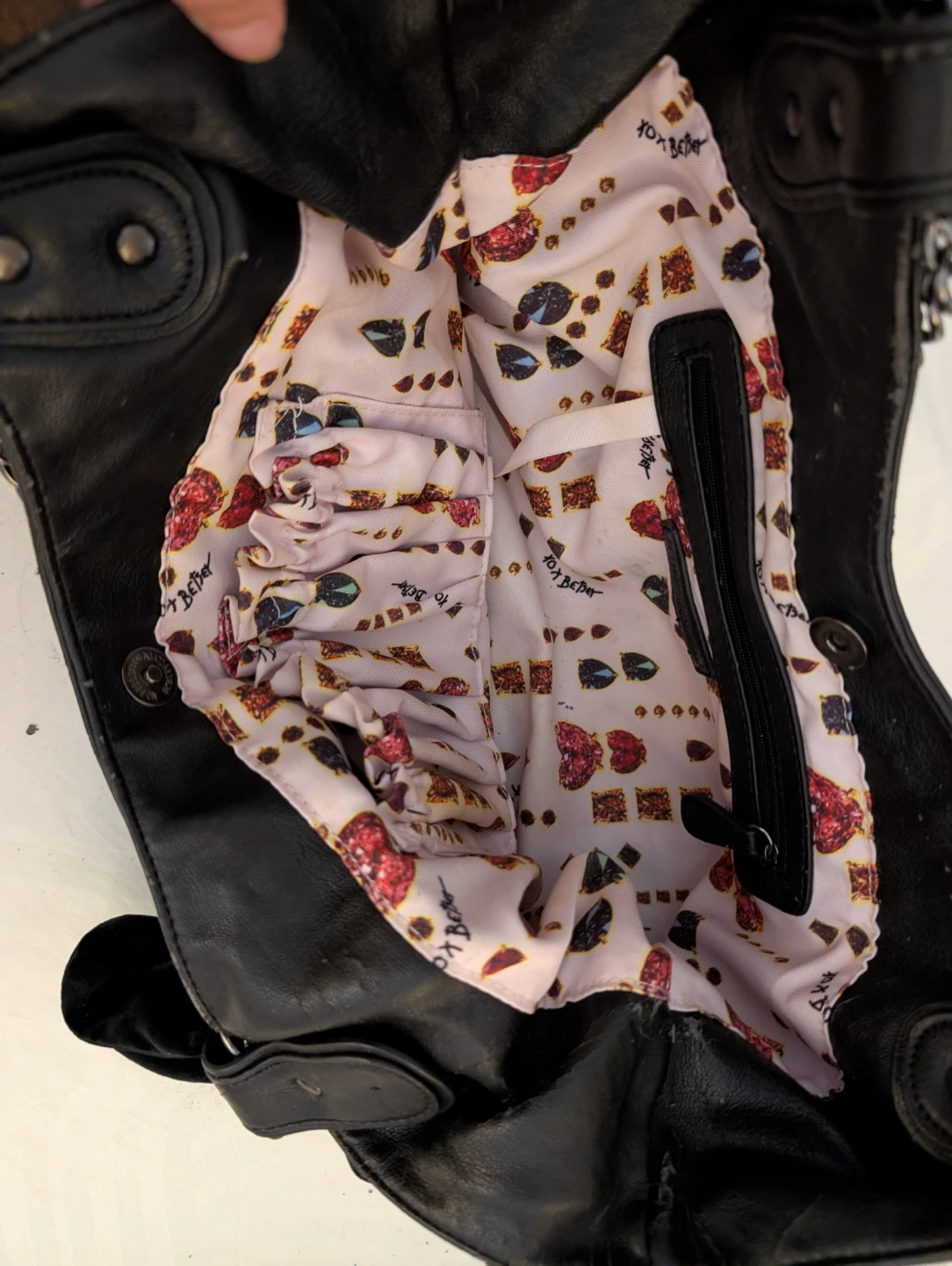 Black Betsy Johnson Hobo Bag - photo 3