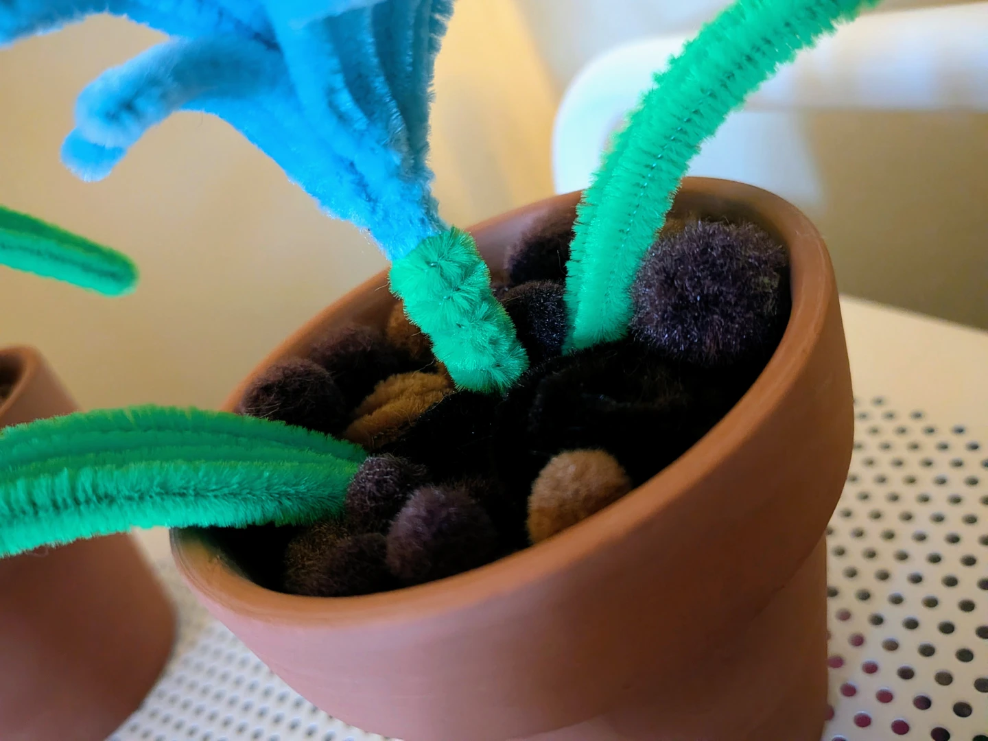 Crafted Pipe Cleaner Potted Flowers (3 Total) - photo 4