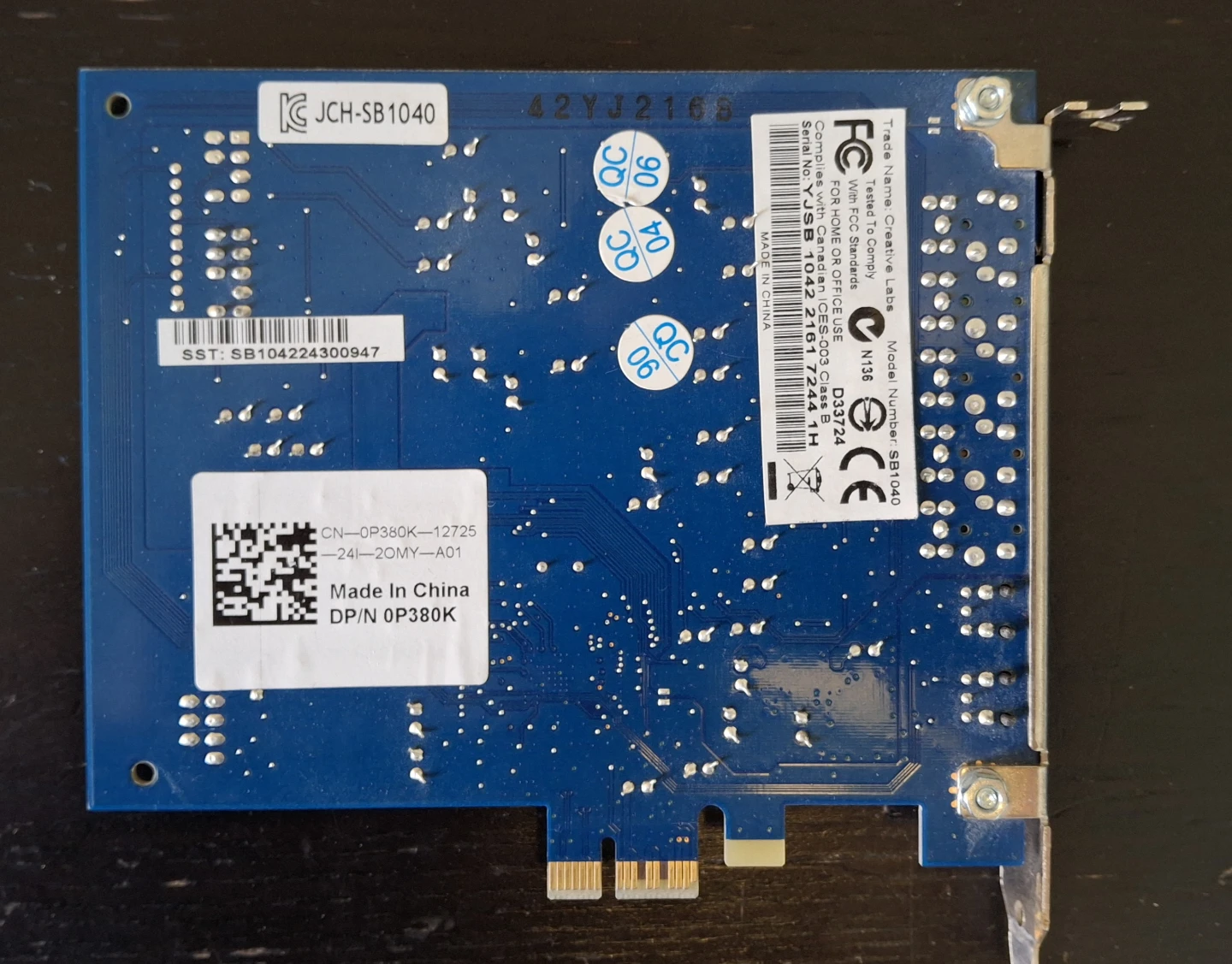 Creative SB1040 sound card - photo 2