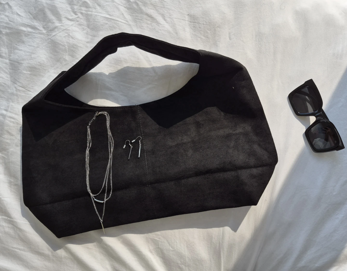 Black Hobo Shoulder Bag