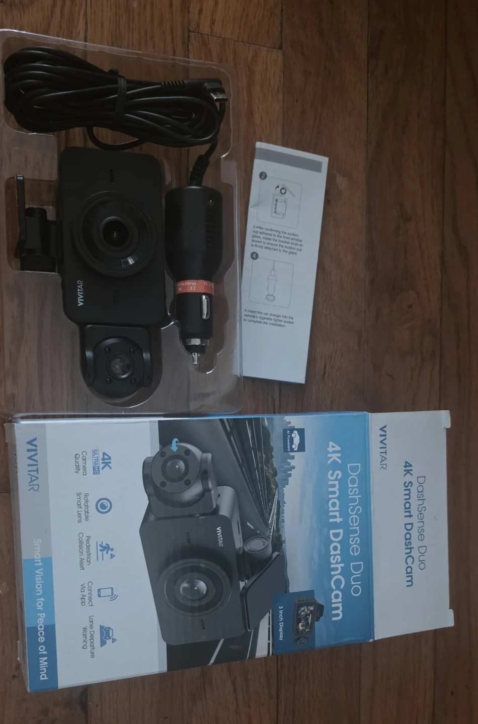 Vivitar DashSense Duo 4K Smart Dash Cam - photo 3