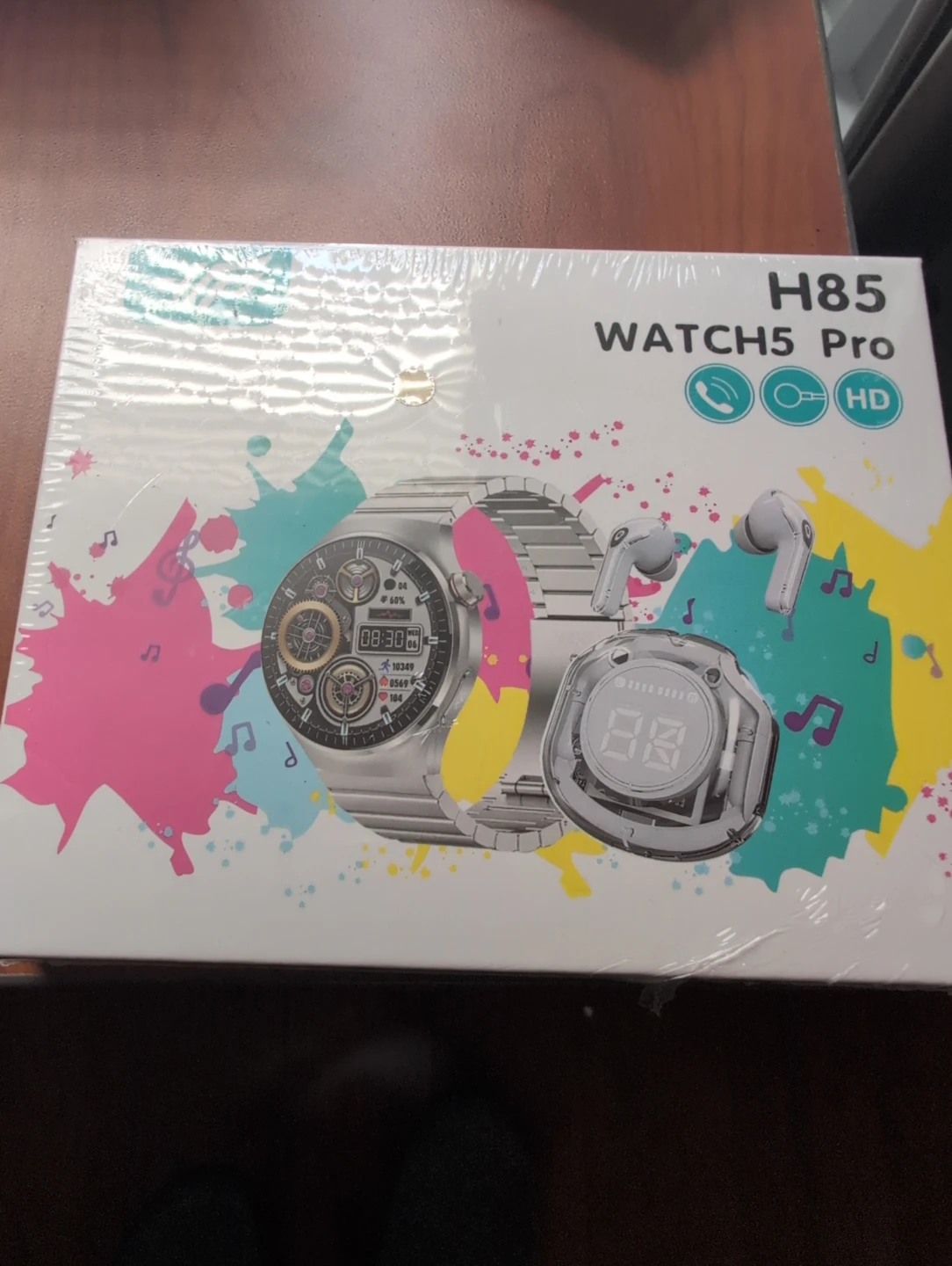 H85 WATCH5 Pro Smartwatch with Earbuds