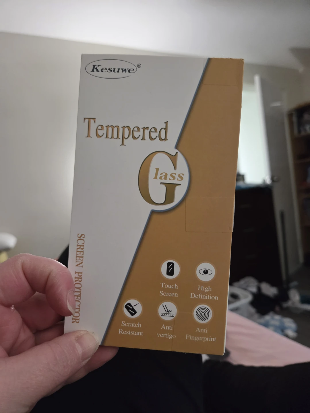 Kesuwe Tempered Glass Screen Protector for Galaxy S25 Edge
