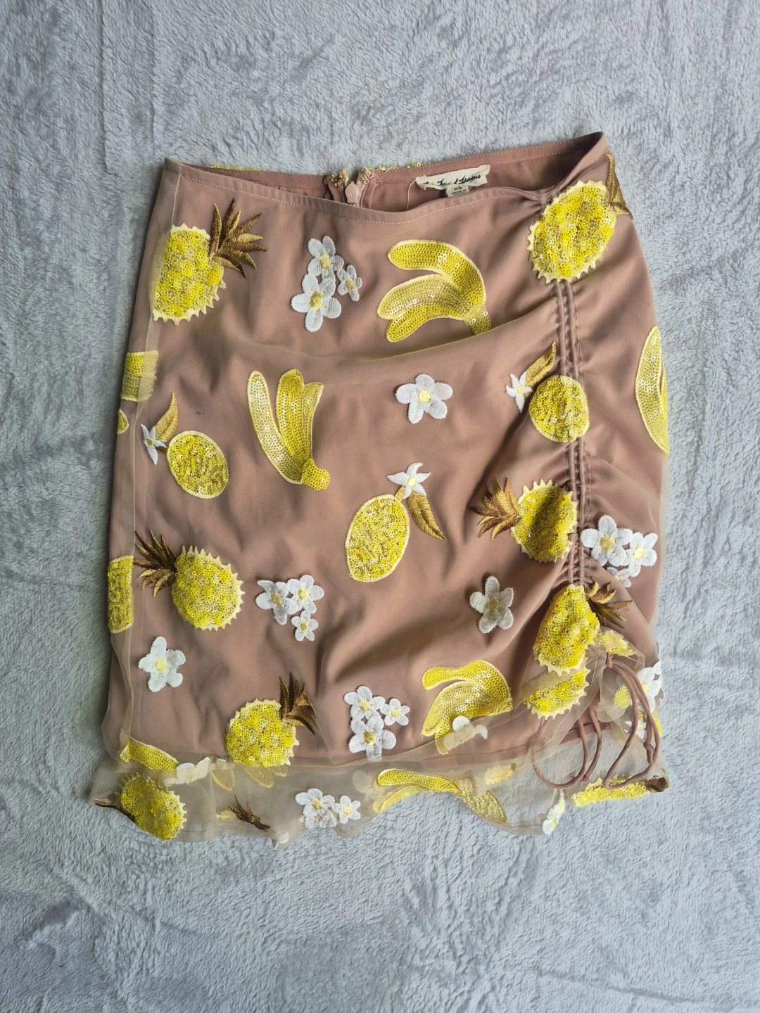 For Love & Lemons XS Fruit Sequins Mini Skirt - photo 4