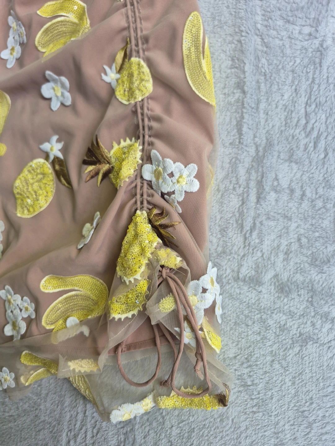 For Love & Lemons XS Fruit Sequins Mini Skirt - photo 5