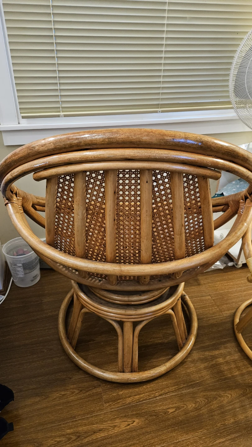 Rattan Swivel Accent Chair - photo 2