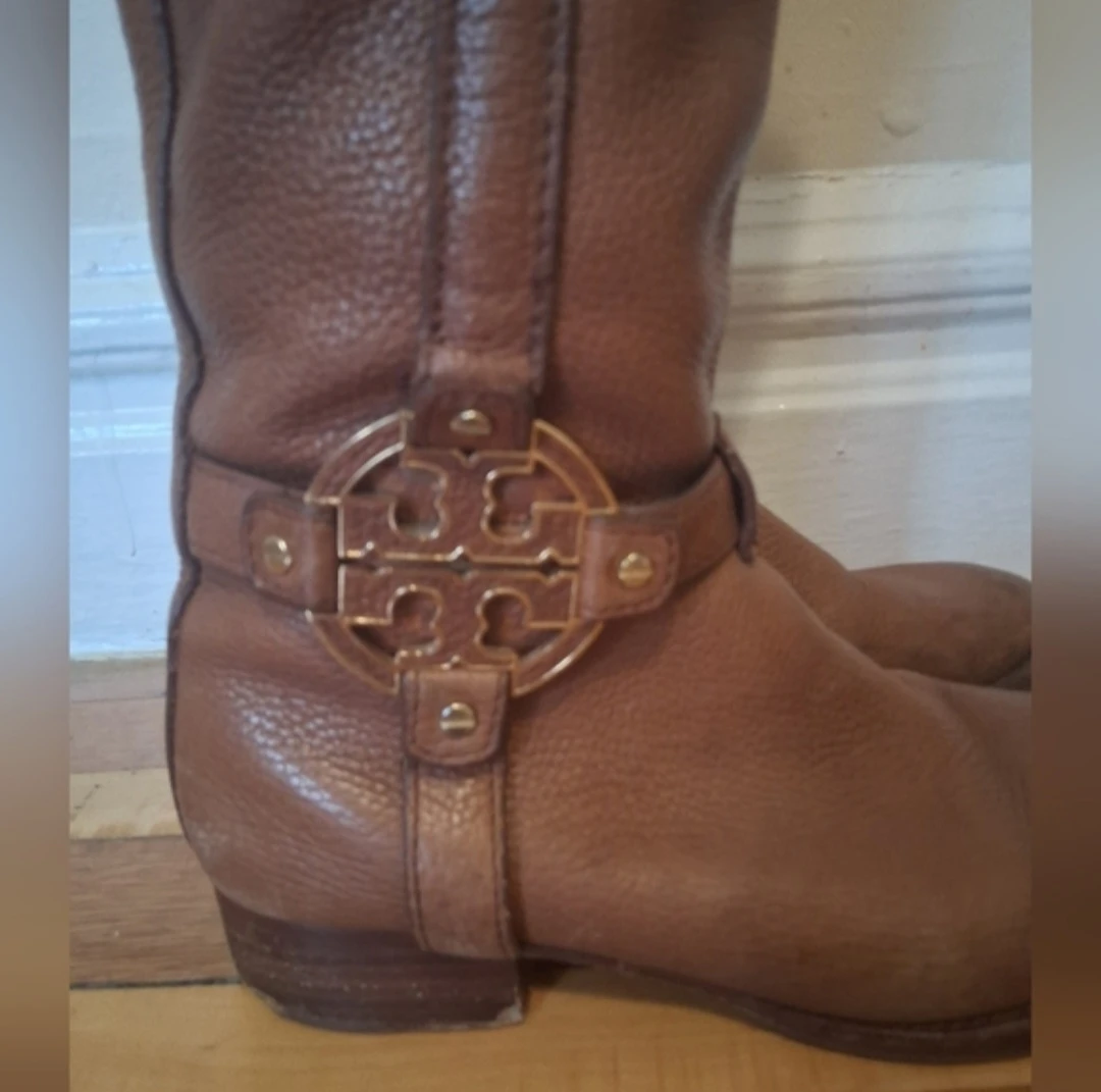 Tory Burch Brown Leather Riding Boots - photo 2